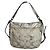 Borsa in pelle argentata Sufflette Signature di Coach Argento
