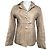 Abrigo de cuero beige Marni