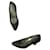 Talons en cuir vert Yves Saint Laurent  - vue 1