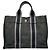 Borsa a mano in cotone nero Hermès