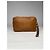 Autre Marque Clutch in pelle marrone non firmata - vista 3