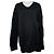 Moschino Schwarzes Baumwollstrick und Sweatshirt