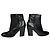 Stivaletti in pelle nera Prada Monolith Nero