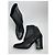 Stivaletti in pelle nera Prada Monolith Nero - vista 3