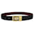 Céline Celine Triomphe bordeaux Leder Gürtel  - Ansicht 1