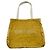 Borsa a mano in cotone giallo Chanel Deauville