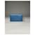 Borsa in pelle blu Prada - vista 3
