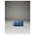 Borsa in pelle blu Prada - vista 5