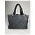 Schwarze Polyester-Handtasche Chanel Cambon - Ansicht 3