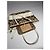 Borsa a mano in cotone marrone Sufflette Signature di Coach - vista 2