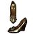 Chloé Marcie Gold Leder Absatz Golden