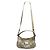 Borsa in pelle argentata Sufflette Signature di Coach Argento