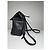 Schwarzer Leder-Rucksack von Issey Miyake - Ansicht 5