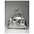 Borsa a mano in pelle argentata Balenciaga City - vista 5