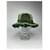 Courreges Cappello in cotone verde Courrèges - vista 5