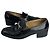 Céline Celine Triomphe Flache Leder Schwarz