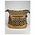 Borsa a mano in cotone beige Sufflette Signature di Coach - vista 5