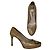 Miu Miu Tacco in Pelle Verniciata Beige