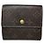 Cartera de cuero marrón Louis Vuitton Grenelle Castaño