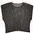 Pleats Please anthrazitfarbener synthetischer Top Anthrazitgrau