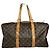 Borsa da viaggio in pelle marrone Keepall Louis Vuitton