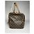 Borsa da viaggio in pelle marrone Keepall Louis Vuitton - vista 3