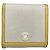 Billetera de cuero blanco Coach
