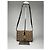 Céline Borsa in pelle marrone Celine Crécy - vista 5