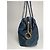 Céline Borsa a mano in poliestere blu navy Celine - vista 5
