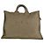 Borsa a mano in cotone marrone Issey Miyake
