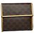 Céline Cartera de cuero marrón Celine Triomphe Castaño