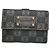 Billetera de cuero navy Loewe Puzzle Azul marino