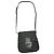 Borsa a mano in cotone nero Fendi Baguette
