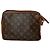 Clutch in pelle marrone Louis Vuitton Metis