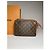 Clutch in pelle marrone Louis Vuitton Metis - vista 5