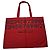Comme Des Garcons Borsa a mano in cotone rosso Comme Des Garçons