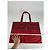 Comme Des Garcons Borsa a mano in cotone rosso Comme Des Garçons - vista 5