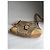 Borsa a mano in cotone beige Coach Signature Sufflette - vista 3