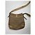 Borsa a mano in cotone beige Coach Signature Sufflette - vista 5