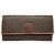 Céline Cartera de cuero marrón Celine Triomphe Castaño