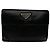 Prada Tessuto  Black Leather Wallet