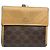 Céline Cartera de cuero beige Celine Triomphe