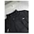Manteau en coton noir Yves Saint Laurent  - vue 2