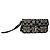 Borsa clutch in cotone nero Sufflette Signature di Coach