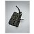 Borsa clutch in cotone nero Sufflette Signature di Coach - vista 4