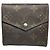 Cartera de cuero marrón Louis Vuitton Flore Castaño
