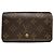 Billetera de cuero marrón Louis Vuitton Retiro Castaño