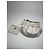 Borsa in pelle bianca Emporio Armani Bianco - vista 4
