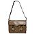 Borsa a tracolla in pelle marrone Saint Laurent Satchel Y con borchie