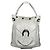 Weiße Lederhandtasche von Gianni Versace